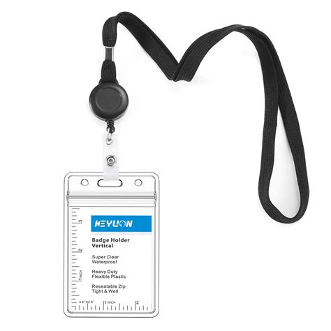 lanyard with clear card holder